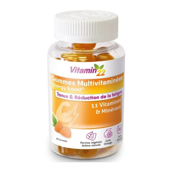 Ineldea - Vitamin'22 multivitaminées Energy Boost - 60 gummies
