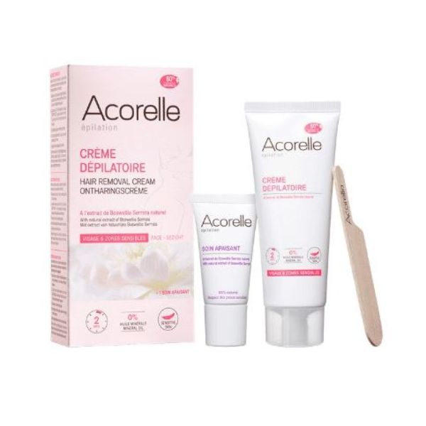 Acorelle - Crème dépilatoire et baume apaisant - 75mL+15mL