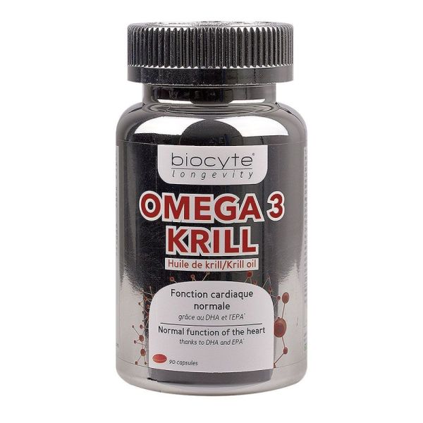 Biocyte - Omega 3 krill - 90 capsules - 64g