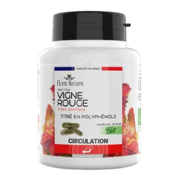 Flora Natura - Vigne Rouge Circulation - 120 gélules