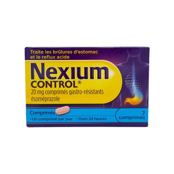 GSK - Nexium control 20mg ésoméprazole - 7 comprimés