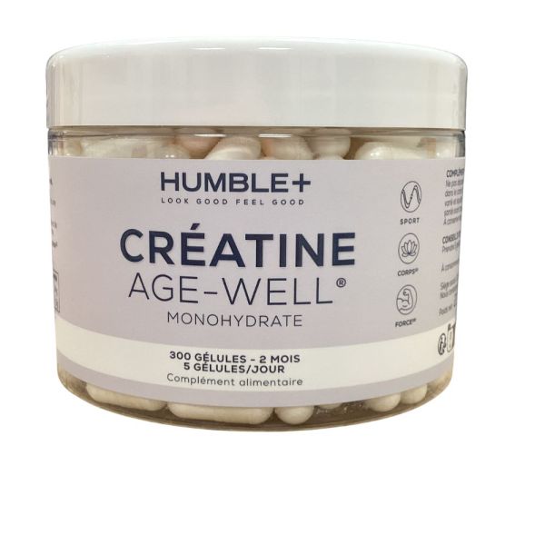 Humble + - Créatine Age-Well Monohydrate - 300 gélules
