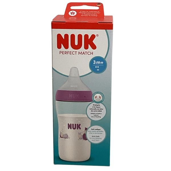 Nuk - Biberon Perfect match 3mois+ - 260mL