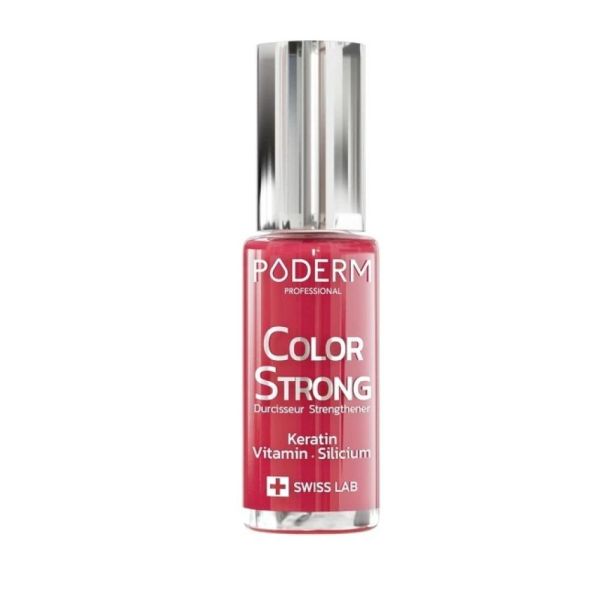 Poderm Professional - Color strong Vernis durcisseur rouge - 8ml