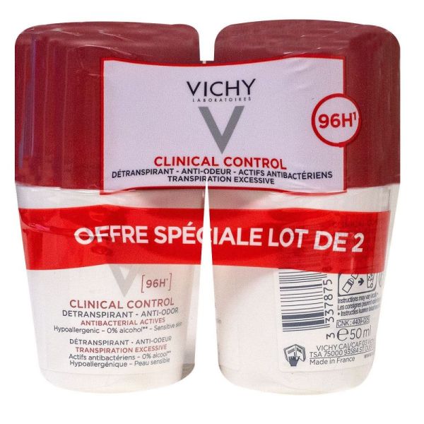 Vichy - Clinical control - offre spéciale lot de 2x50ml