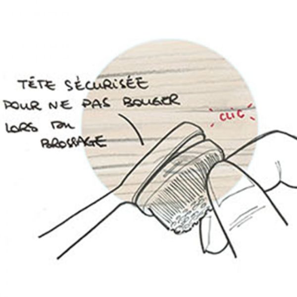 Caliquo - Brosse à dents écologique à tête rechargeable - Souple - Blanc