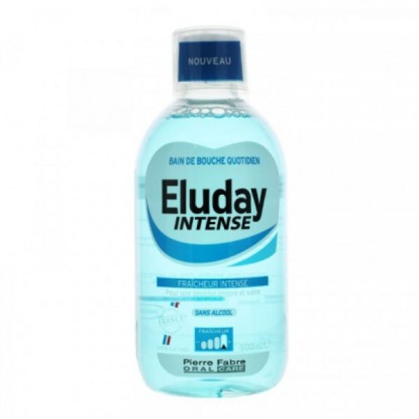 Eluday Intense - Bain de bouche quotidien fraîcheur intense - 500 ml