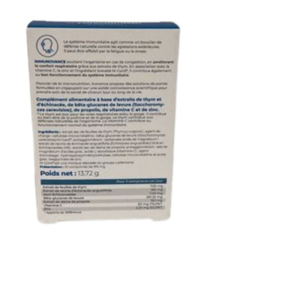 Inovance - Immunovance voies respiratoires - 15 comprimés