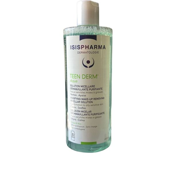 Isispharma - Teen Derm Solution Micellaire Démaquillante Purifiante - 400 mL