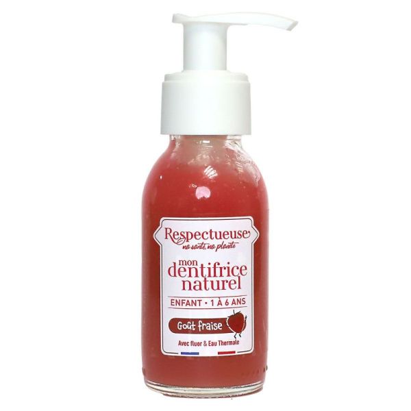Respectueuse - Dentifrice naturel enfant 1-6ans goût Fraise - 80mL