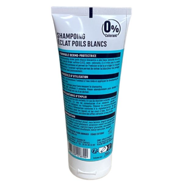 Biocanina - Shampoing éclat poils blancs - 200 ml