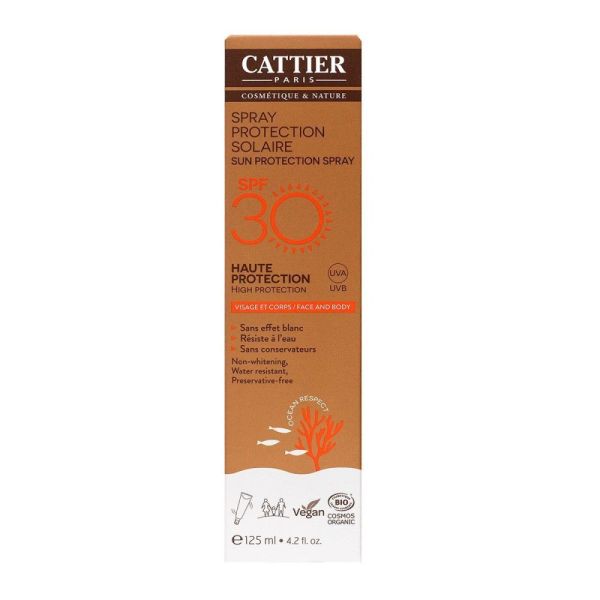 Cattier - Spray protection solaire SPF 30 - 125 ml