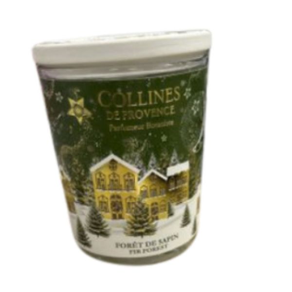 Collines de provence - Bougie de noel - Forêt de sapin