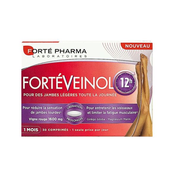Forté Pharma - Fortéveinol 12H - 30 comprimés