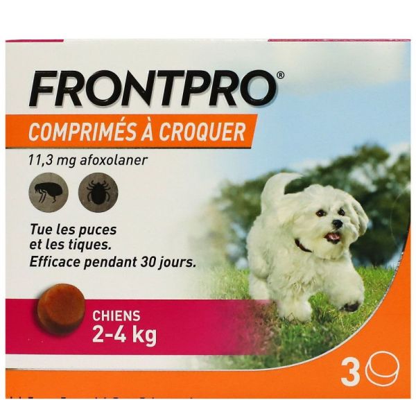 Frontpro - Chiens 2-4kg - 3 comprimés