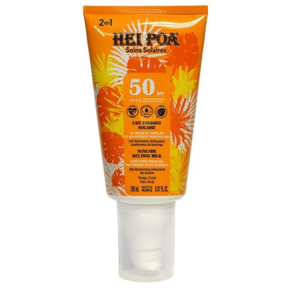 Hei poa - Lait fondant solaire SPF50 - 150ml