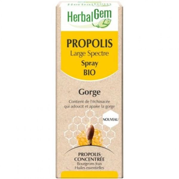 HerbalGem - Propolis Large Spectre Bio - Spray 15 ml