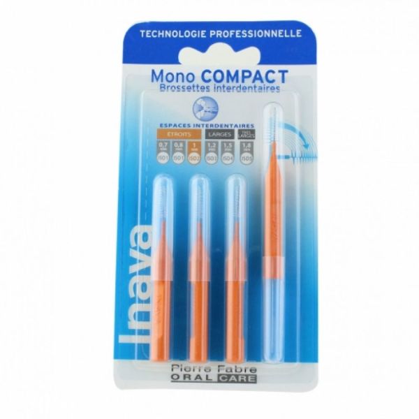 INAVA - Mono COMPACT - 4 brossettes interdentaires