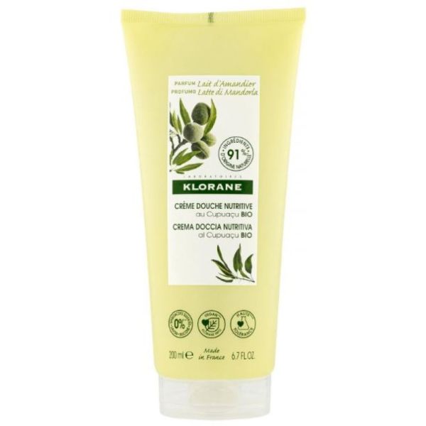 Klorane - Crème de douche nutritive lait d'amandier - 200mL