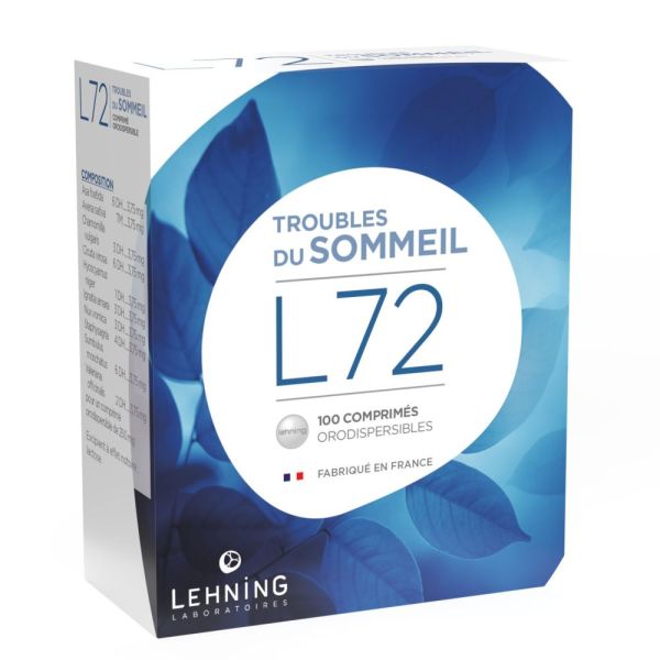 Lehning - L72 Trouble du sommeil - 100 comprimés