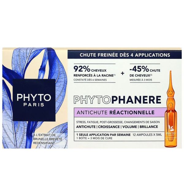 Phyto - Phytophanere antichute réactionnelle - 12 ampoules