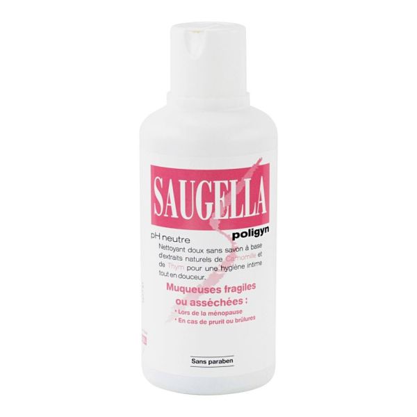 Saugella poligyn - Nettoyant doux pour muqueuses fragiles ou asséchées - 500mL