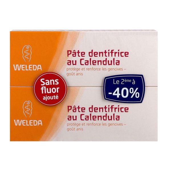 Weleda - Pâte dentifrice au calendula - 2 x 75 ml