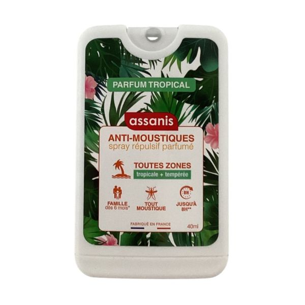 Assanis - Spray répulsif parfumé tropical - 40mL