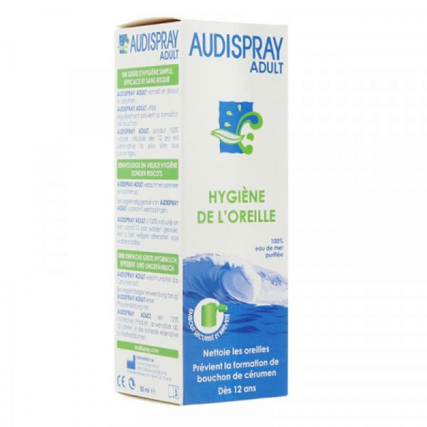 AUDISPRAY Adulte hygiène de l'oreille 50 ml - Pharma-Médicaments.com