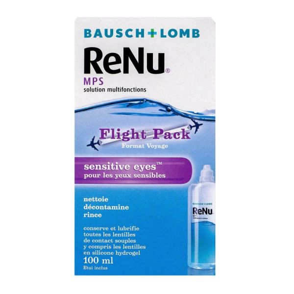 Bausch et Lomb - Renu Mps Solution Lentilles Format voyage - 100Ml