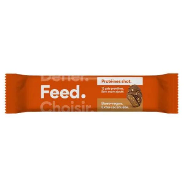 Feed - Barre Vegan Protéines Shot Extra cacahuète - 55g