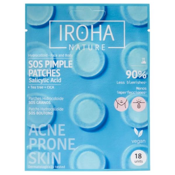 Iroha Nature - Patchs hydrocolloïde SOS boutons - 18 unités