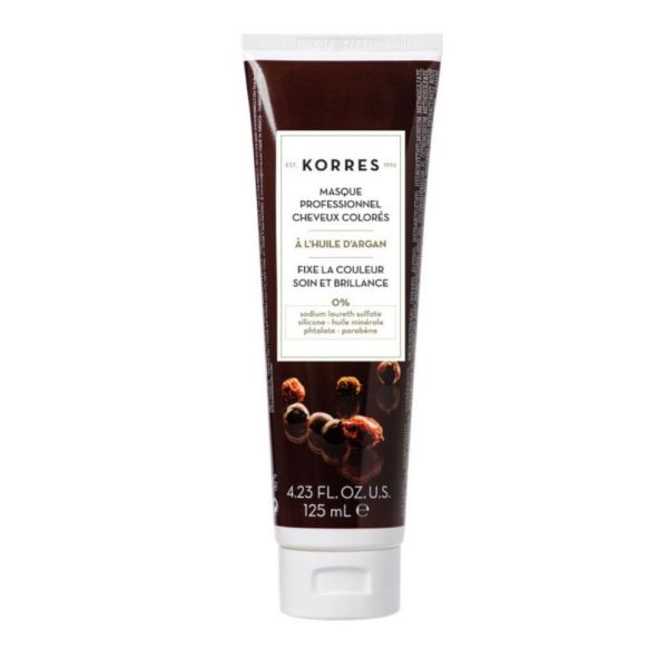 Korres - Masque professionnel cheveux colorés huile d'Argan - 125 ml
