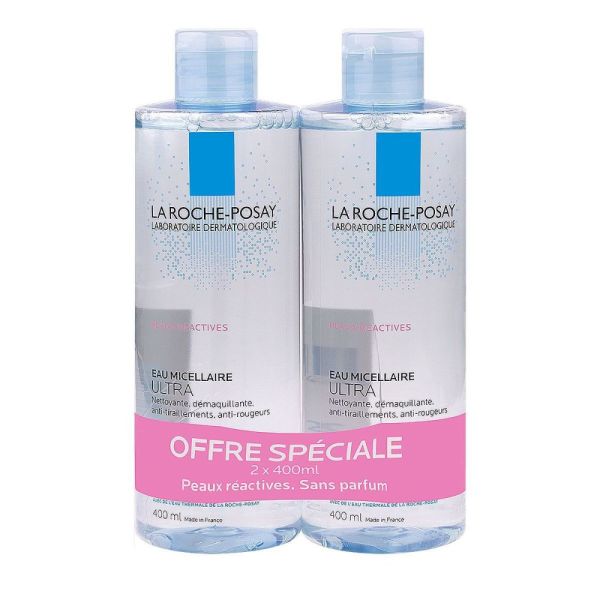La Roche-Posay - Eau micellaire peaux réactives - 400 mL