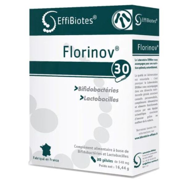 Laboratoire Effinov - Florinov probiotiques - 15 gélules