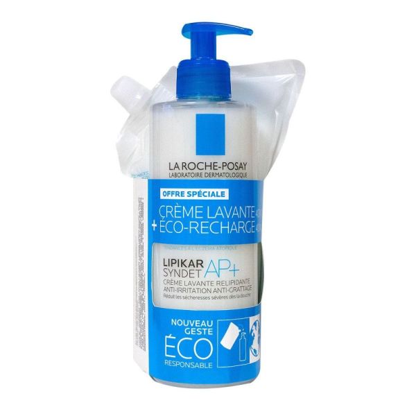 Roche-Posay - Lot Eco-Conçu Lipikar AP+ Syndet - 2x400mL