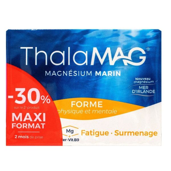 Thalamag - magnésium marin forme physique et mentale - 120 gélules