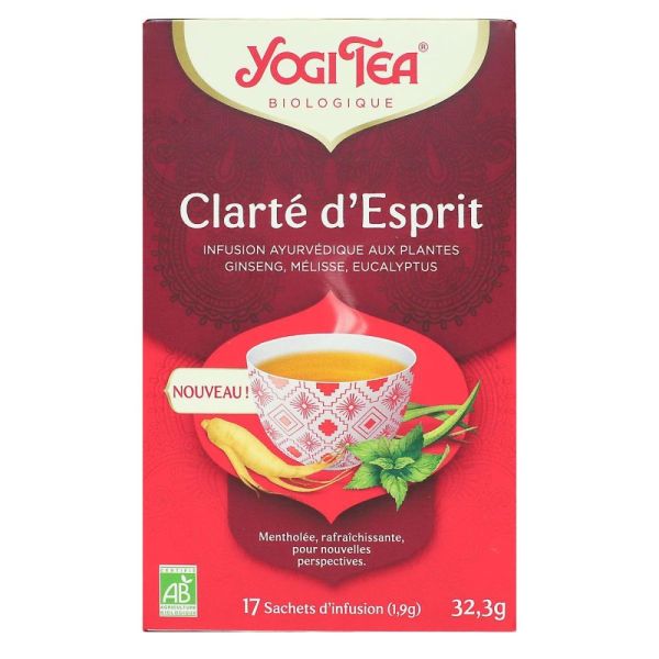 Yogi tea  Tisane Clarté d'esprit - 17 sachets