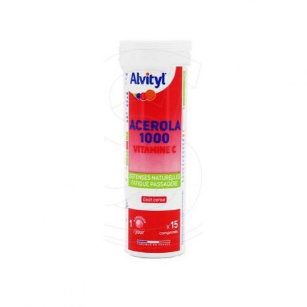 Alvityl - Acérola 1 000 vitamine D - 15 comprimés