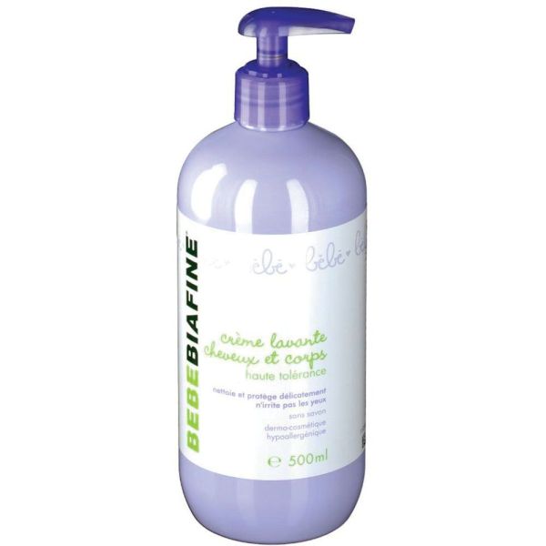 Bebebiafine - crème lavante cheveux et corps - 500ml