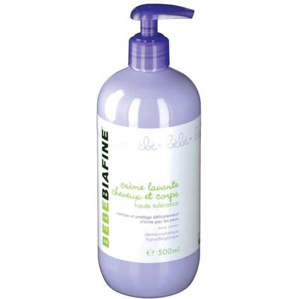 Bebebiafine - crème lavante cheveux et corps - 500ml