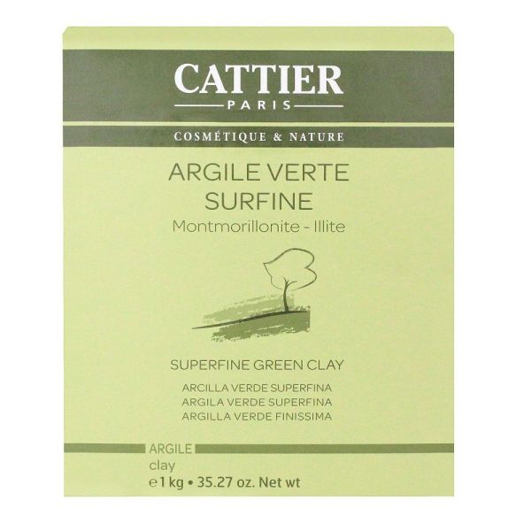 Cattier - Argile verte surfine - 1kg