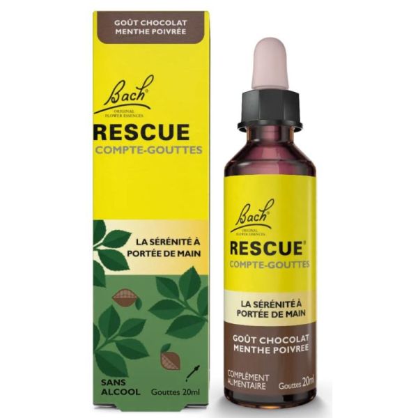 Fleur de Bach - Rescue goût chocolat menthe poivrée - 20mL