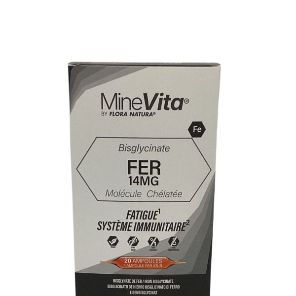 Flora Natura MineVita Bisglycinate Fer 14mg - 20x15ml