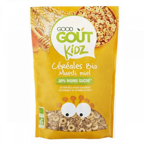 Good Goût Kidz - Céréales bio muesli miel - 300 g