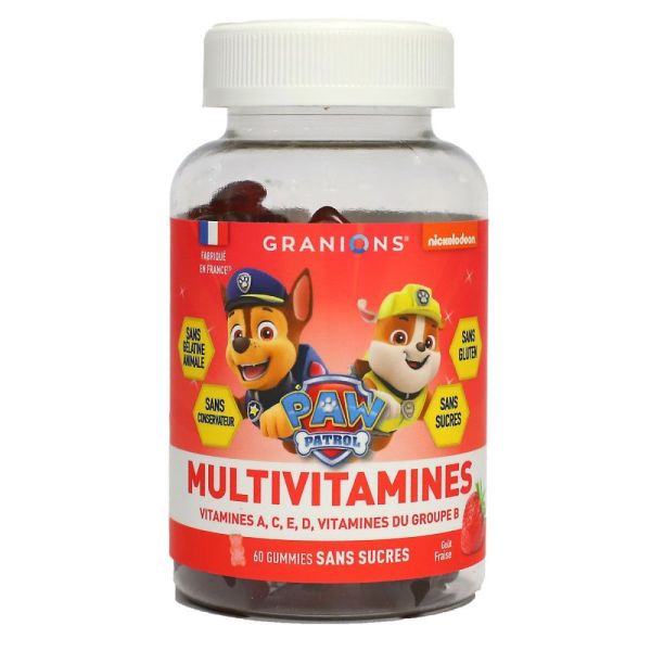 Granions - Multivitamines sans sucres goût fraise - 60 gummies