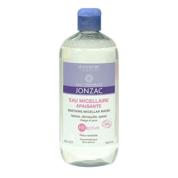Jonzac REactive - Eau micellaire Apaisante Bio - 500ml