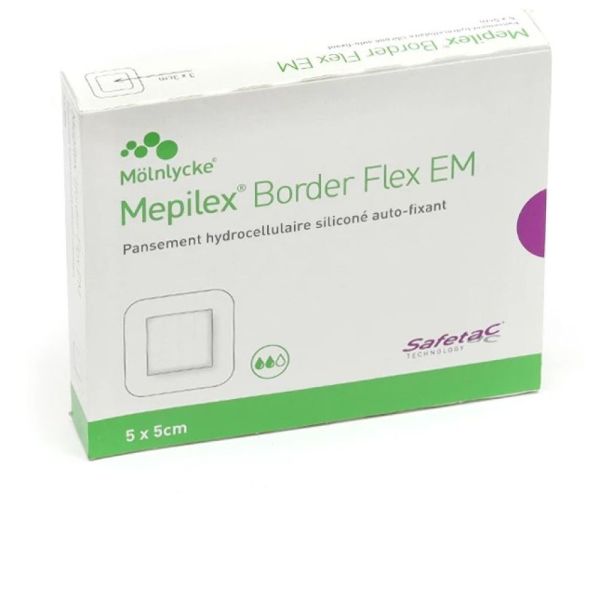 Mepilex - Border Flex EM pansements 5x5cm