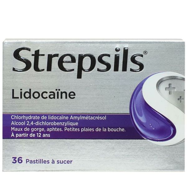 Reckitt - Strepsils Lidocaïne - 36 Pastilles à Sucer
