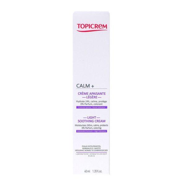 Topicrem - Calm+ crème apaisante légère - 40ml